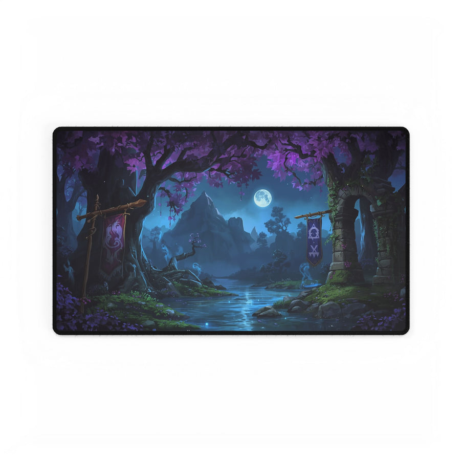 Ashenvale Fantasy Style Playmat, 24"X14" For Table Top Gaming, TCG Playmat, Magic Playmat, Gamer Gift, DND Accessory